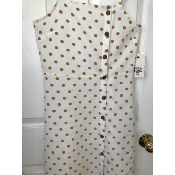 NWT Billabong Fine Nights Polka Dot Mini Dress XS - Picture 5 of 8